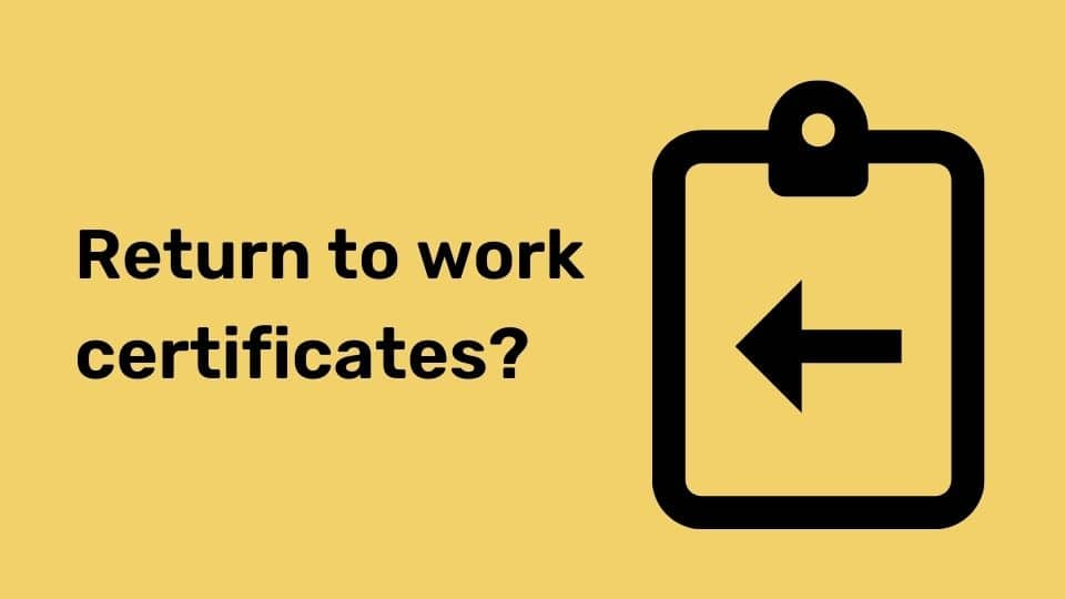 Common Questions About Return to Work Medical Certificates